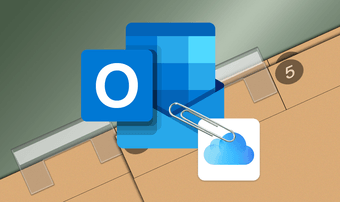 Bifoga Icloud Outlook-fil till den utvalda iOS