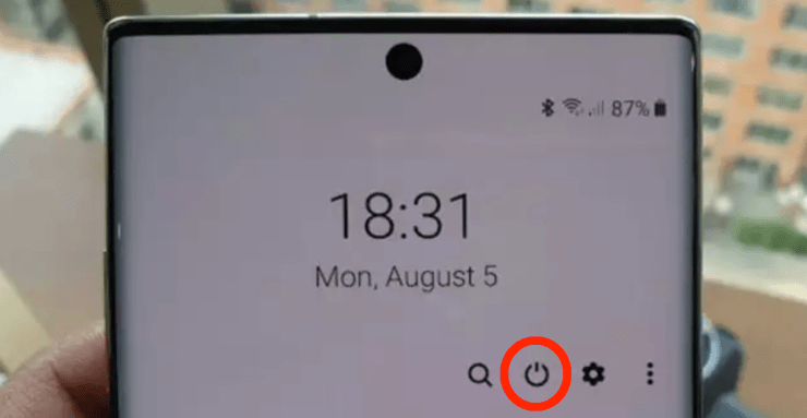 Hur man stänger av eller upprepar Galaxy Note 10 1