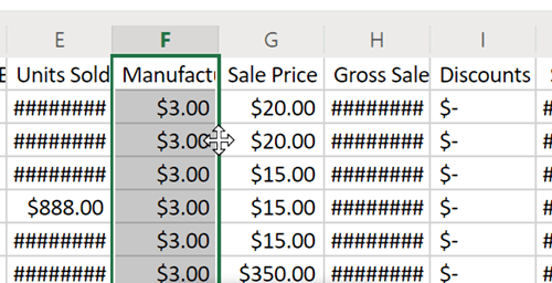 Hur man flyttar kolumner i Excel 1