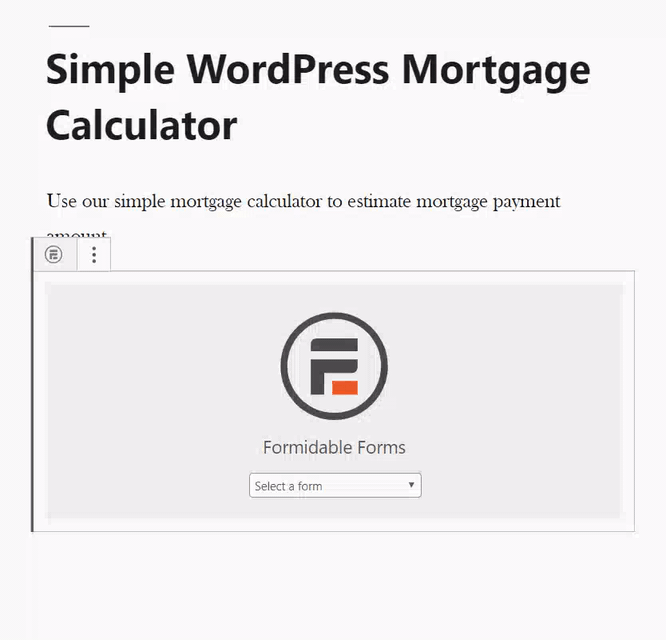 Menambahkan Kalkulator Hipotek WordPress Sederhana ke Halaman Editor
