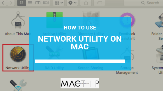 Cara Menggunakan Utilitas Jaringan pada MacO
