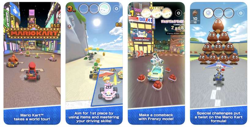 Cara memesan di muka Mario Kart Tour untuk iPhone