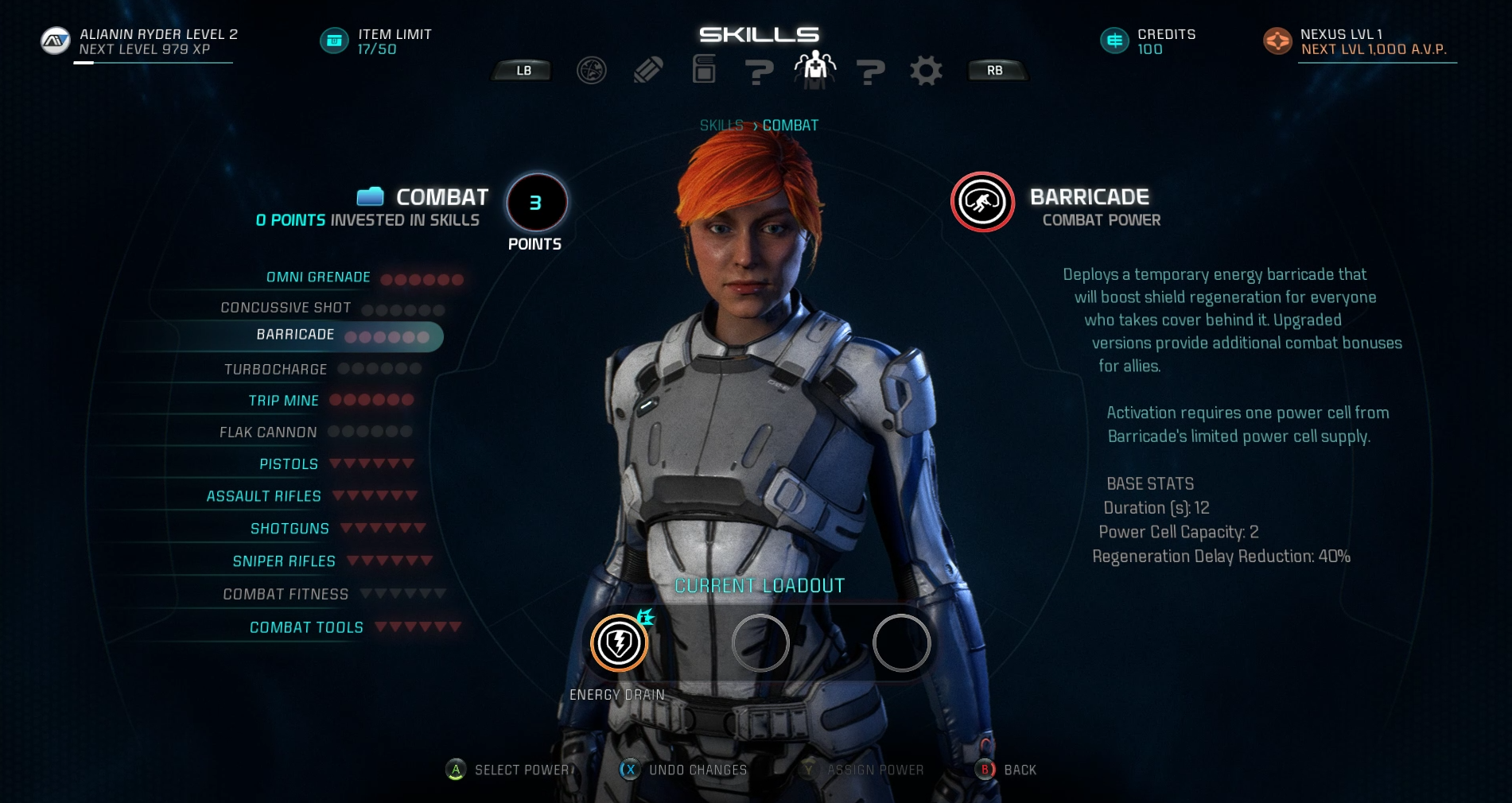 Mass Effect: Andromeda - Keterampilan Memerangi