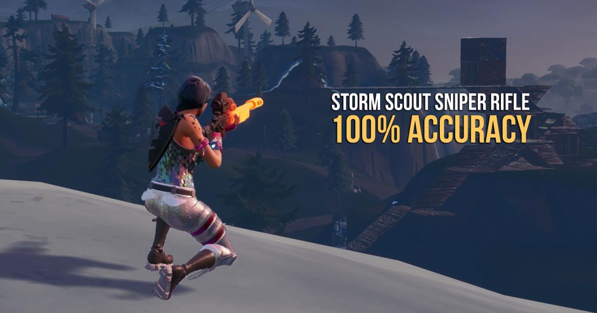 Eksploitasi Storm Scout Sniper Rifle yang dikuasai ini memberi pemain akurasi 100 persen