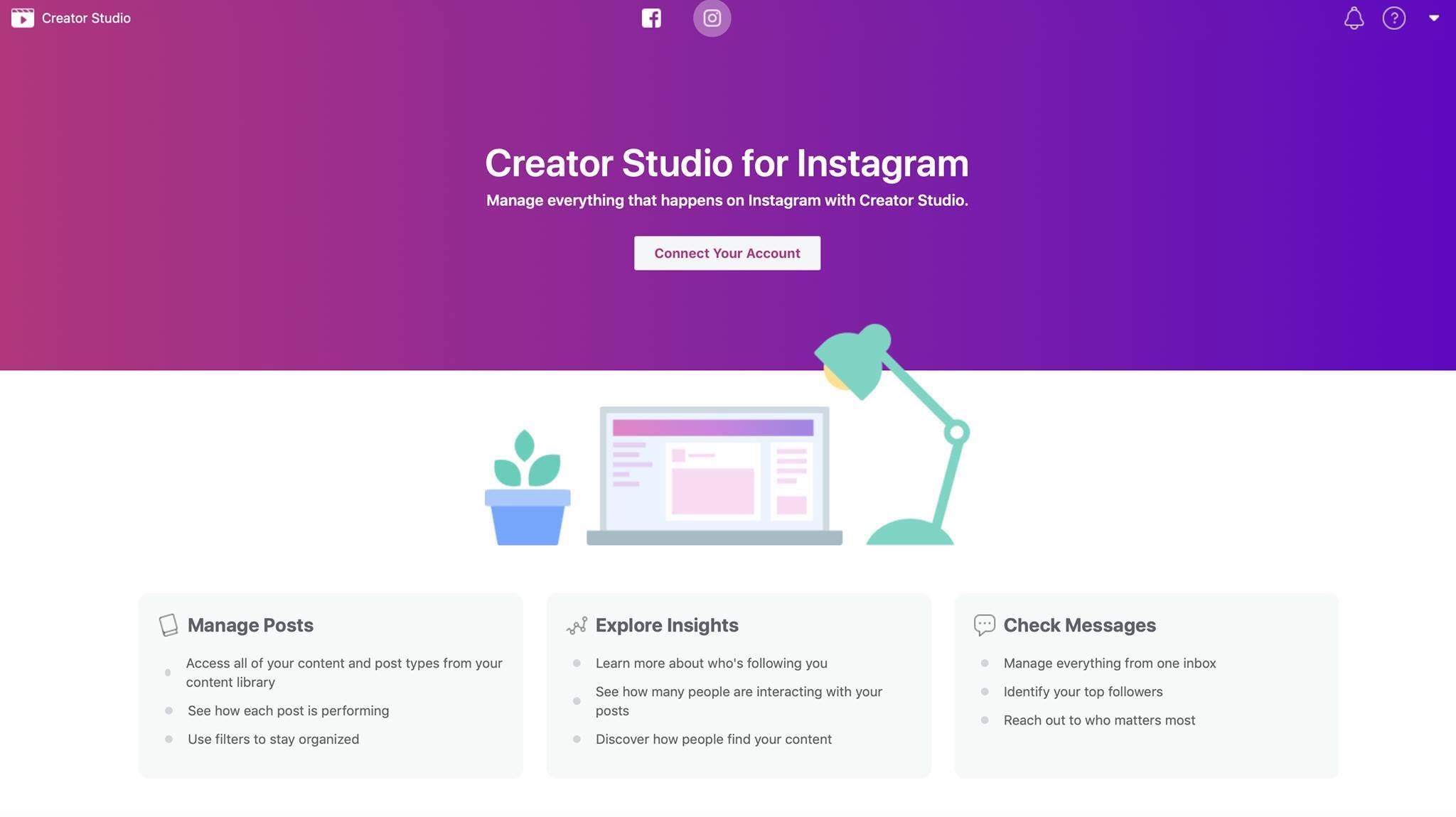 FacebookCreator Studio memungkinkan Anda Menjadwalkan Posting Instagram