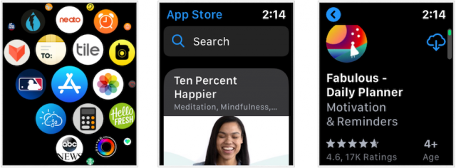 Apple Watch Shop-applikation