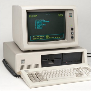 Contoh IBM PC / XT dengan floppy drive opsional