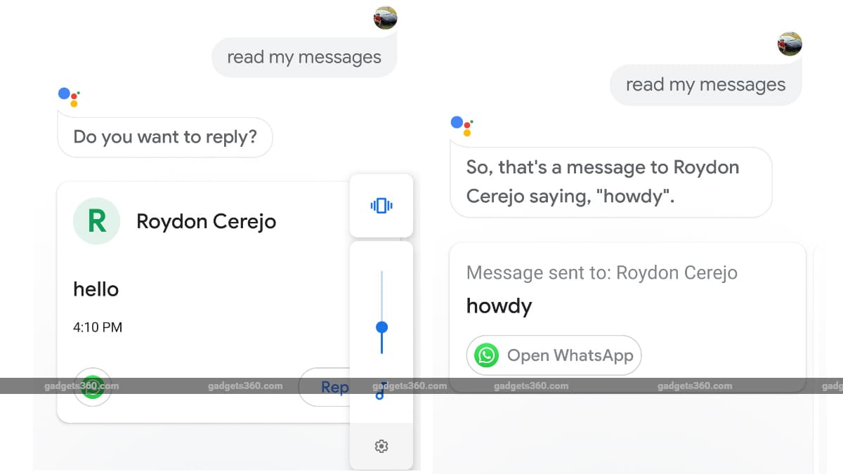 Google Assistant Now Reads Out WhatsApp, Telegram, Slack Messages, Even Lets You Reply to Them