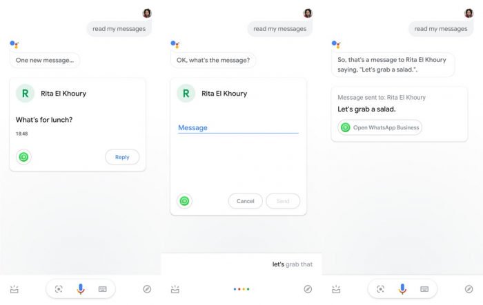Google Assistant memungkinkan Anda membaca pesan WhatsApp dan Telegram