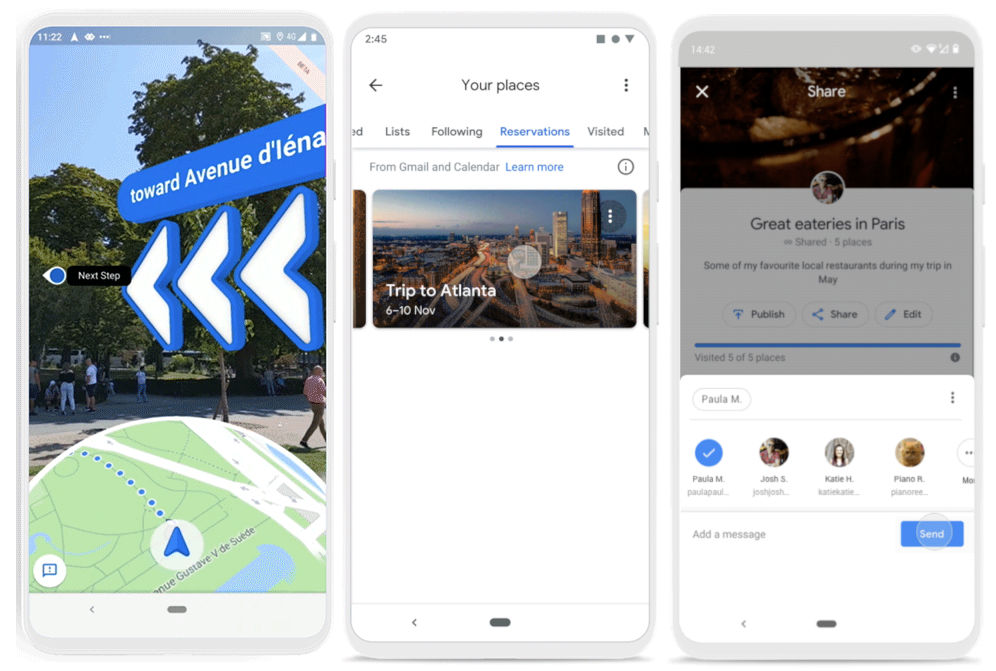 Google Maps mendapat tab Pemesanan, garis waktu yang diperbarui dalam pembaruan terbaru; Live View beta meluas ke Android dan iOS