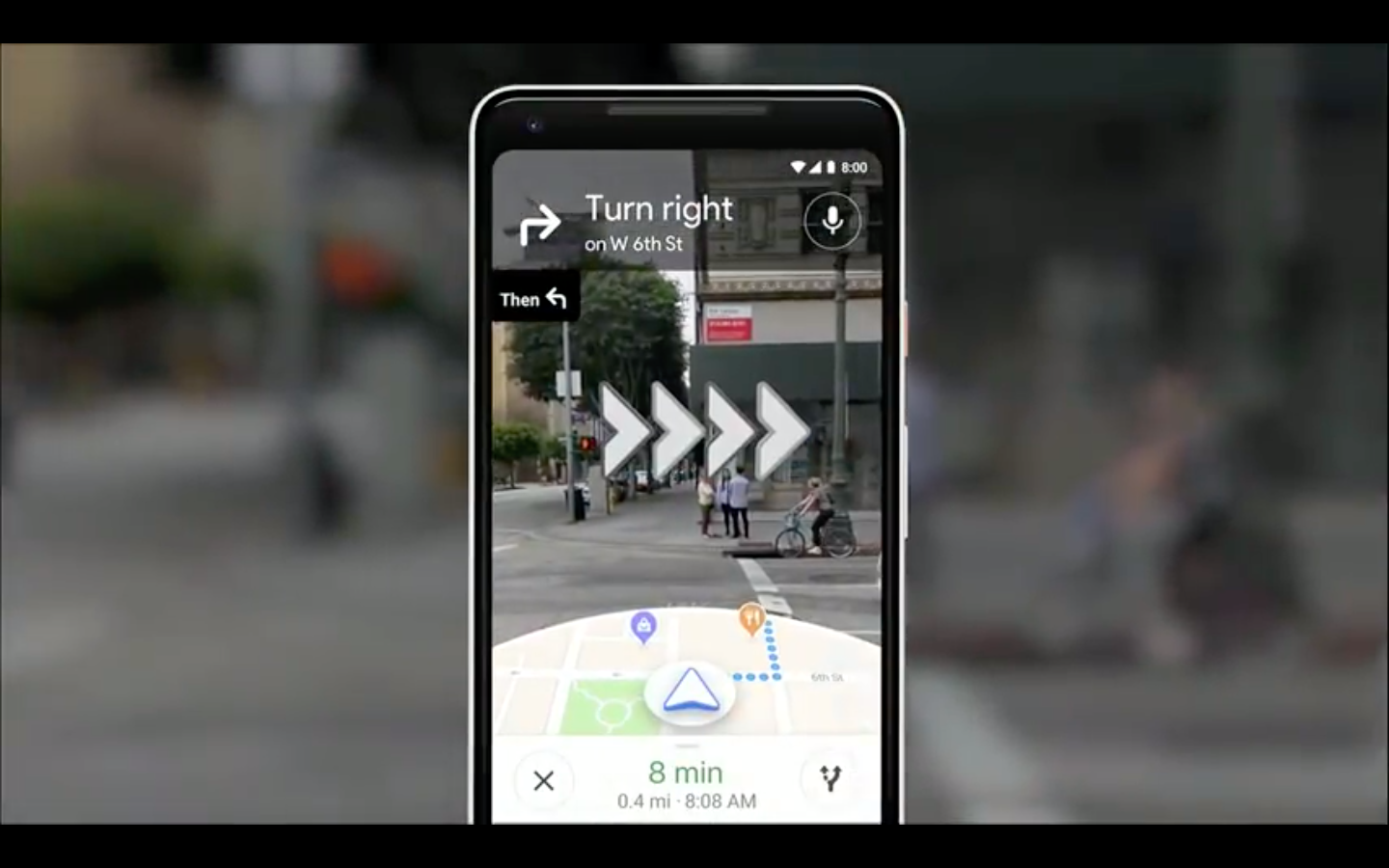 Google Maps började testa möjligheten att erbjuda vägbeskrivningar med Augmented Reality 1