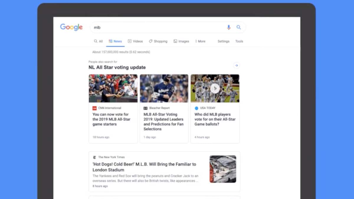 Google to Roll Out New Design for News Tab in Search on Desktop