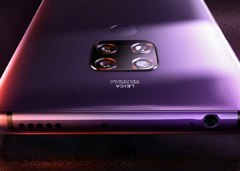 Huawei Mate 30 diambil dalam gambar nyata
