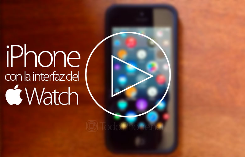 IPhone ses med Apple Watch-gränssnittet i en video 2