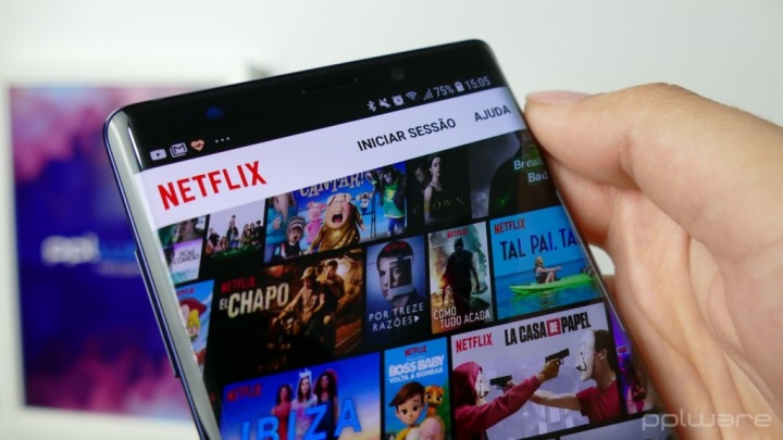 Aktivitas data Netflix ponsel cerdas Android