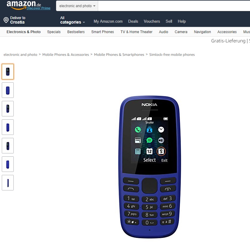 Nokia 105 Dual-SIM är tillgänglig på Tyskland Amazon 1