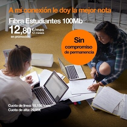 Bild - Orange lanserar fiber för 100 Mbps studenter utan en evighet på 30,95 euro