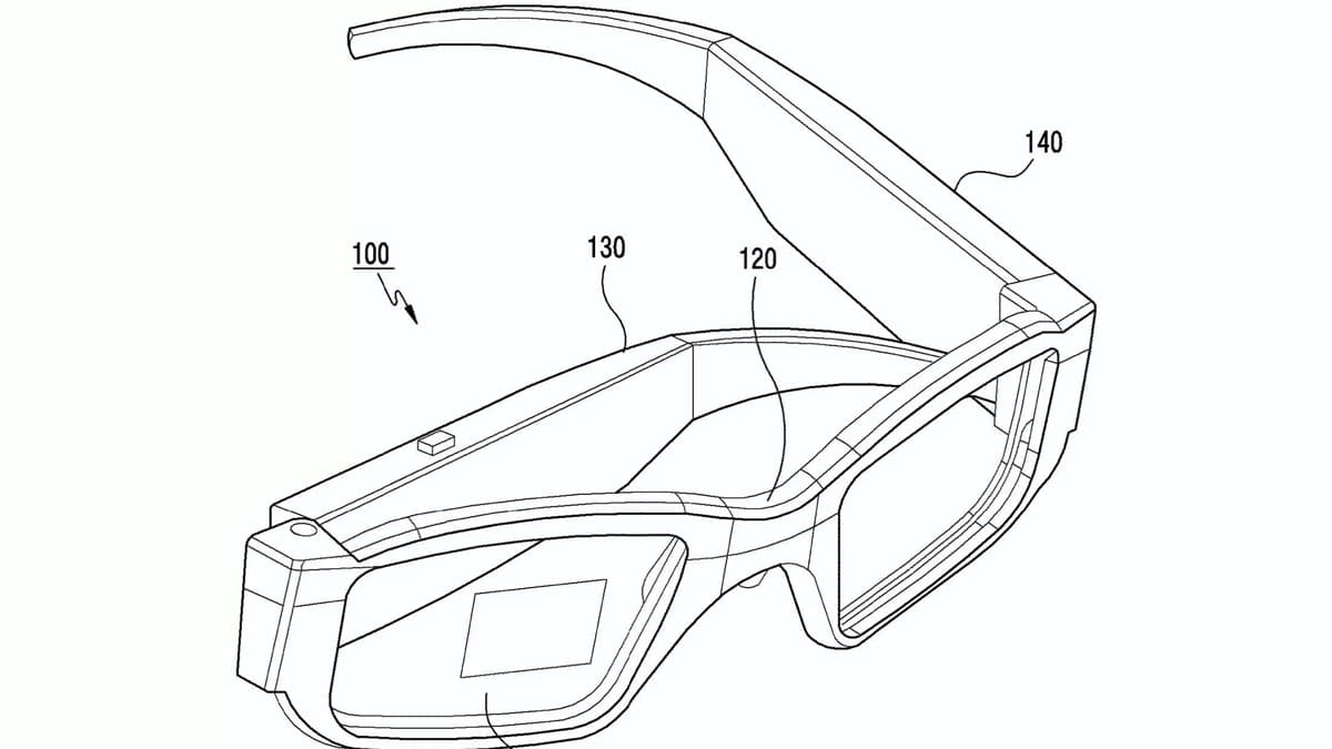 Samsungs patent markerar sina ansträngningar att bli AR-glasögon med en ram som automatiskt slår på och stänger av enheten 1