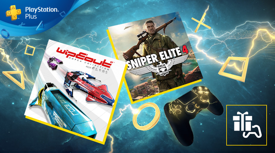 PlayStation Plus - Agustus 2019 permainan gratis adalah: Wipeout Omega Collection dan Sniper Elite 4