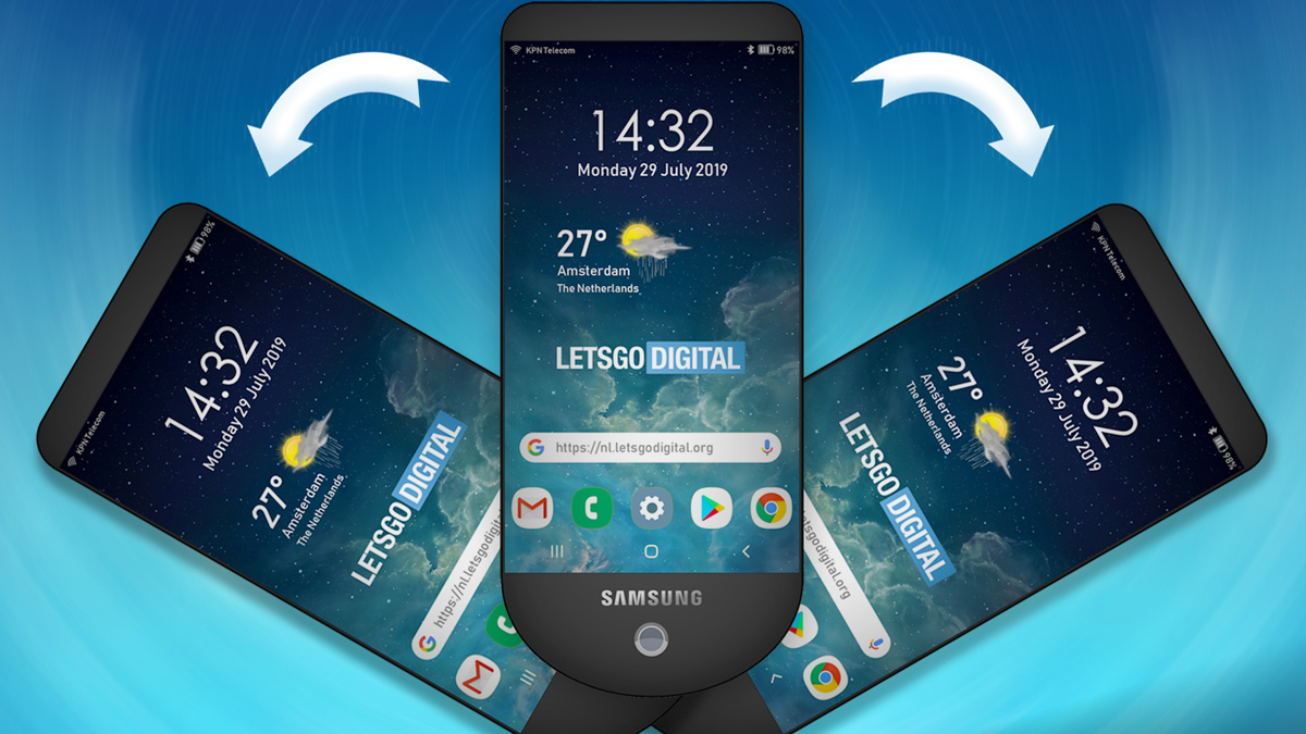 Den nya Samsung-telefonen har tre skärmar som kan förlängas med 1