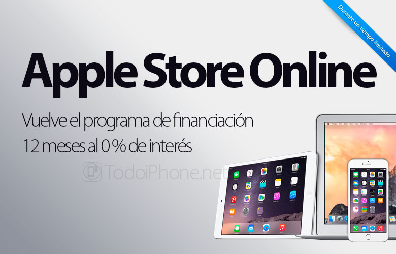 Finansieringsprogrammet återgår till 0% på Apple Store 2