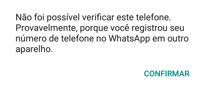 WhatsApp skickar själv ett meddelande om att applikationen har klonats