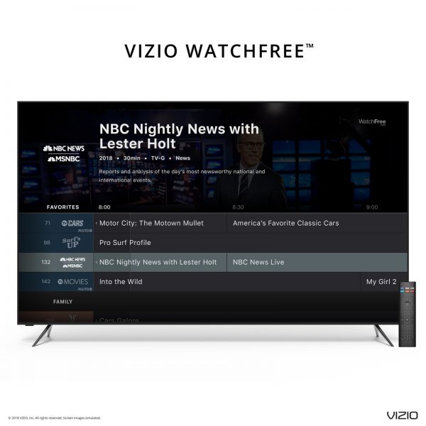 Vizio TV populärt innehåll