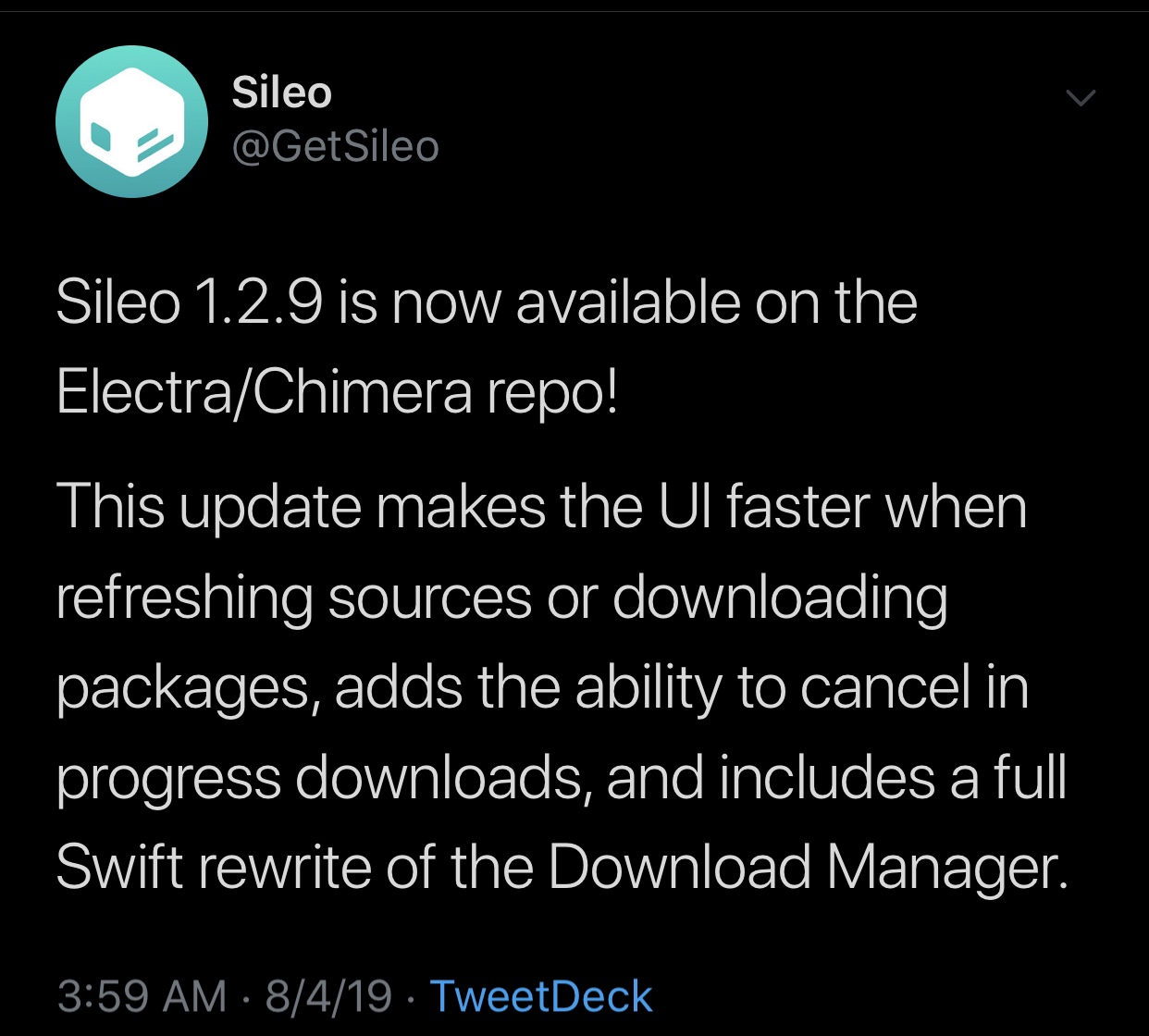 Sileo v1.2.9 släpps med en förbättrad nedladdningshanterare, ett snabbare gränssnitt och mer 3