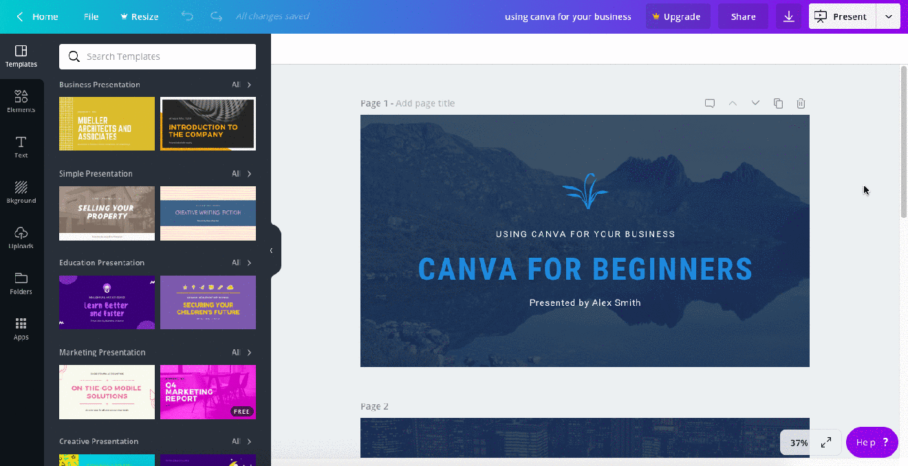 Canva menawarkan lebih dari satu juta foto, vektor, grafik, dan font.