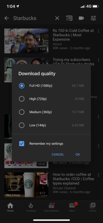 [Update: Spotted on Android] YouTube Premium mendapatkan unduhan 1080p offline 1