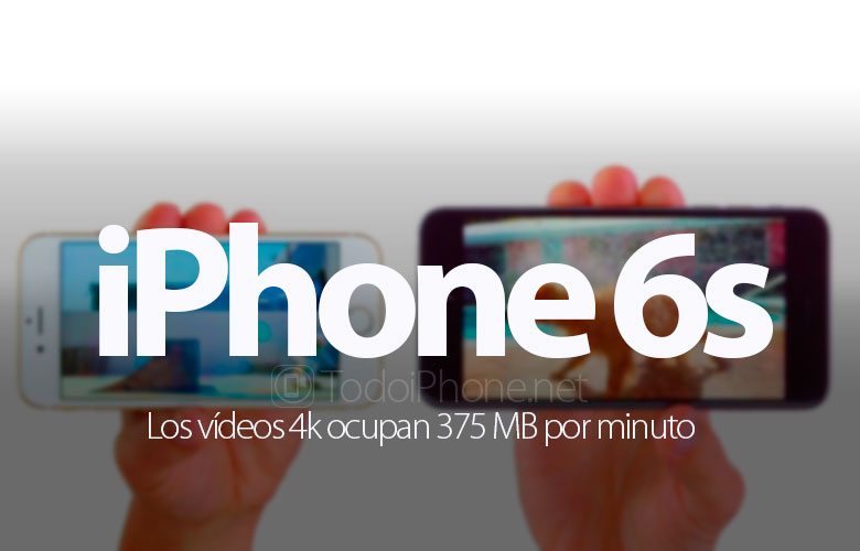 4K-video på iPhone 6s upptar 375 MB per minut 2
