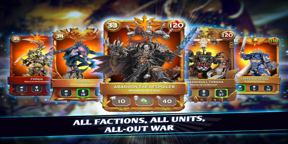 Warhammer Combat Cards mengacu pada luasnya 40.000 alam semesta 2