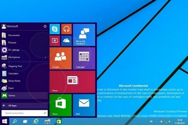 Windows 9 bocor memperkenalkan OS menjelang peluncuran 30 September