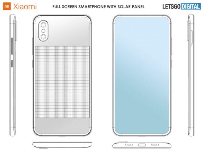 Xiaomi patenterar en smartphone genom att ladda solenergi 1