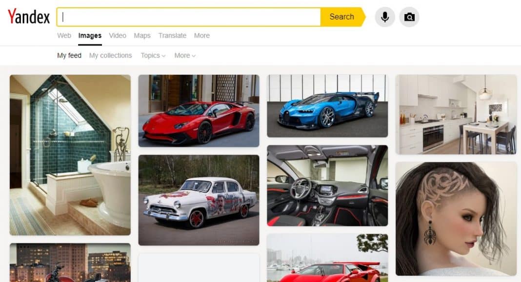 Pencarian Gambar Balik Yandex