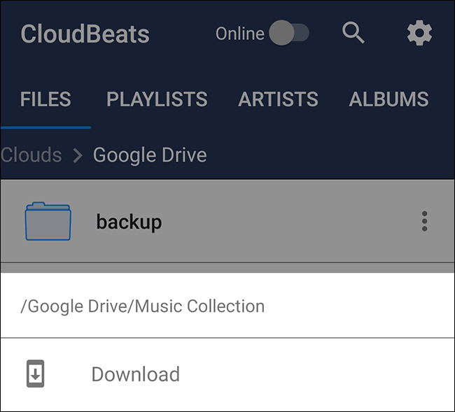 Cloudbeats Opsi Pengunduhan Folder Google Drive