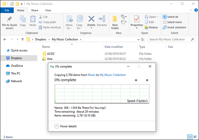 Unggah File ke Dropbox di Windows Manajer File