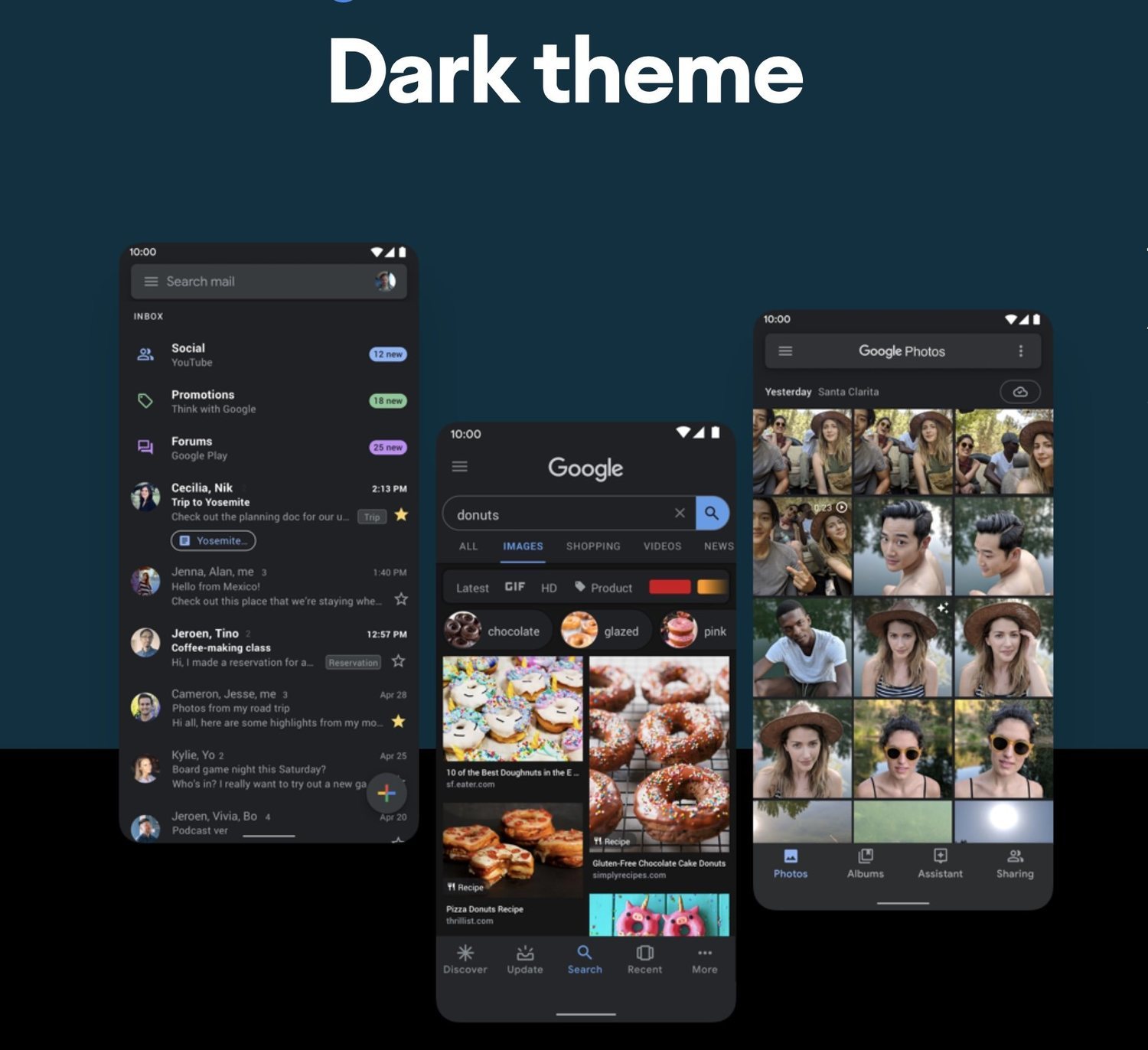 Mode gelap adalah salah satu keberhasilan besar Android 10.