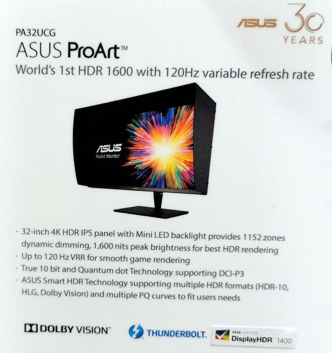 ASUS ProArt PA32UCG: 4K 120 Hz Huvud LED Mini Monitor med HDR 1600 6