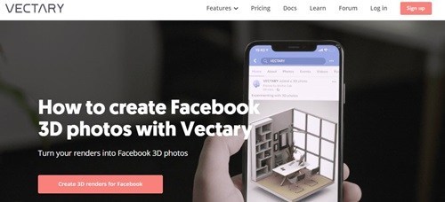 Vectary webbplats