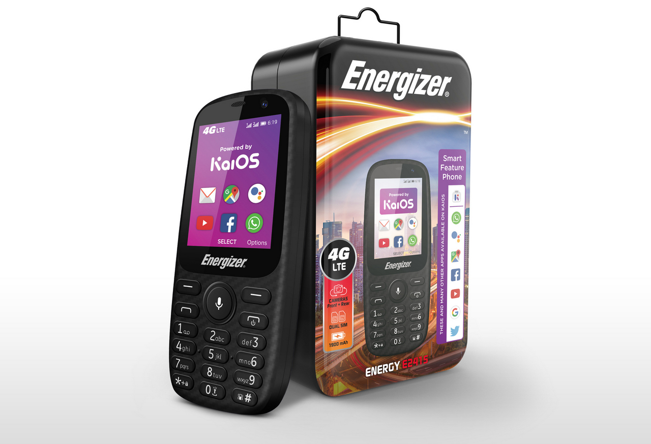 Ponsel fitur Energizer E241 dan E241S dengan KaiOS, 3G / 4G diluncurkan 1