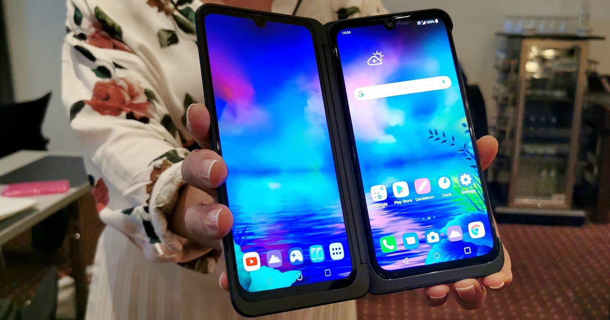 Mereka menghadirkan LG G8X ThinQ: seperti inilah tampilan ponsel layar ganda di Argentina - 06/09/2019