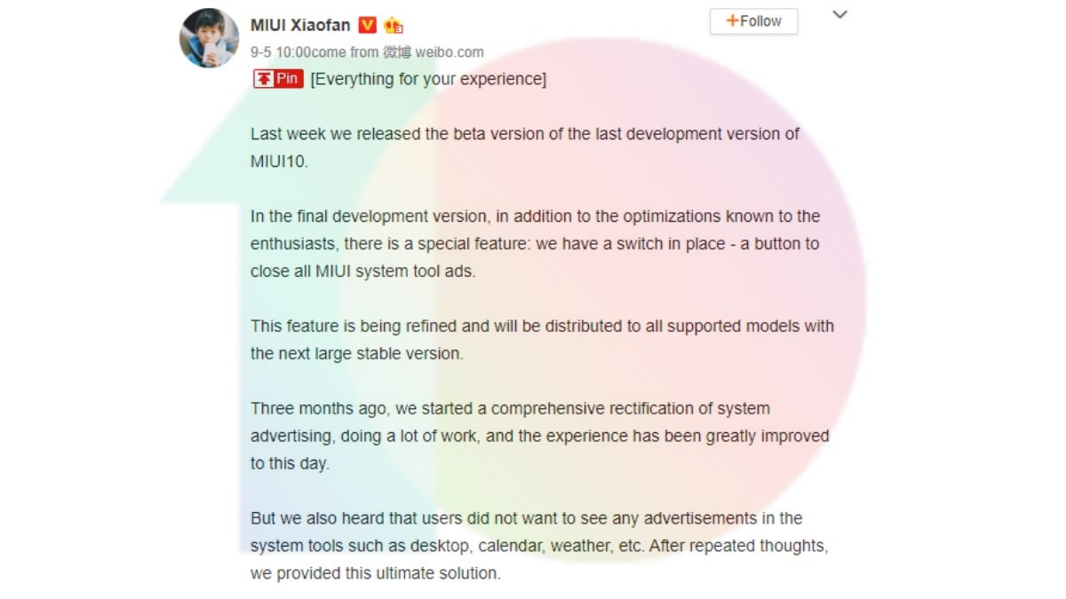 Xiaomi Testing an Ad Switch Tool in MIUI to Let Users Opt Out of Seeing Ads