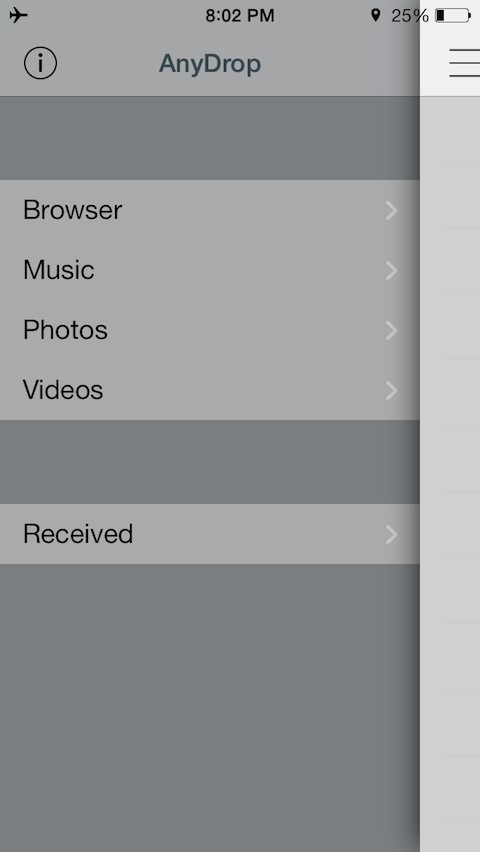 AnyDrop untuk berbagi, dengan AirDrop, Foto, Video, Musik dan file lainnya antara semua iPhone dan iPad 4