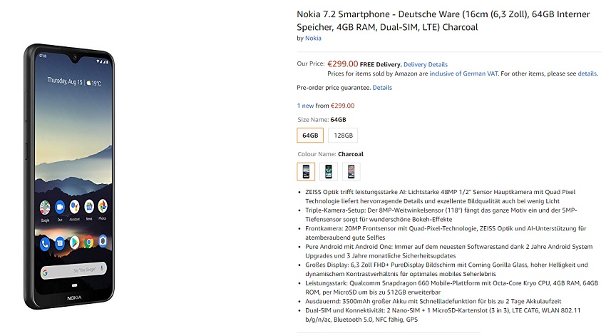 Nokia 7.2, Nokia 6.2 dan Nokia 2720 Flip tersedia untuk preorder di Jerman 2