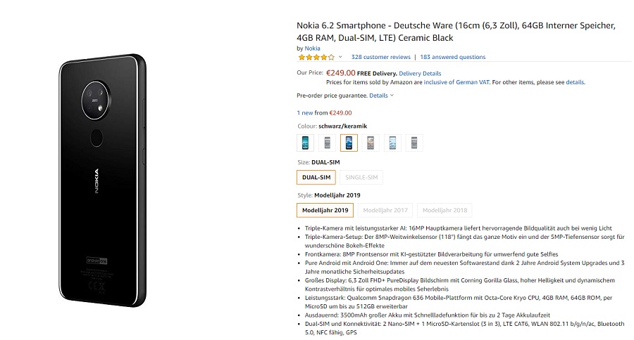 Nokia 7.2, Nokia 6.2 dan Nokia 2720 Flip tersedia untuk preorder di Jerman 3