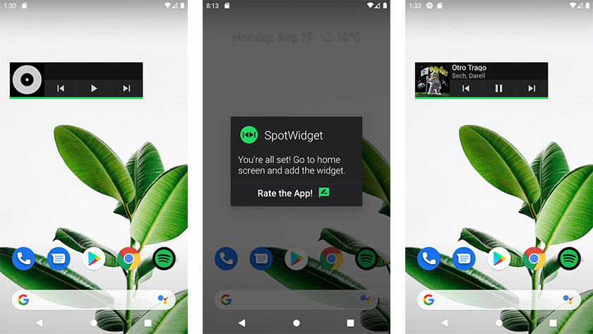 SpotWidget är en av de bästa Android-applikationerna från förra månaden
