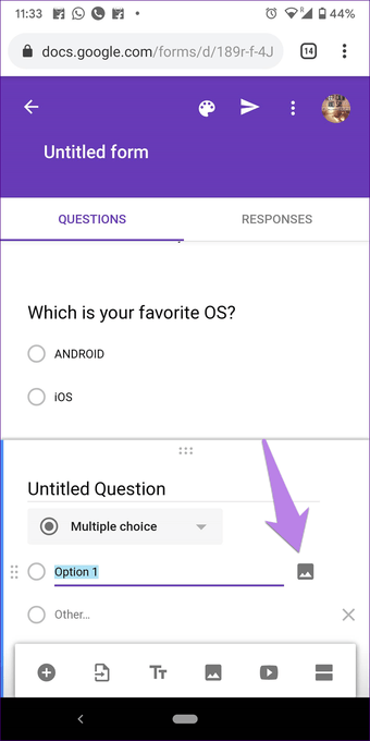 Google Forms Mobile Android iOS 12