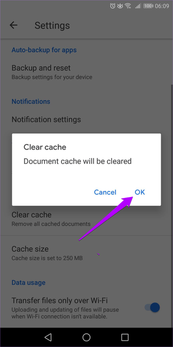 Bersihkan Google Drive Dan Documents Cache 7