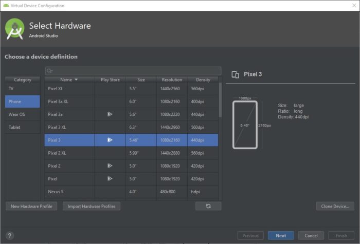 Installera Android 10 på en dator med Android Studio / Emulator 3
